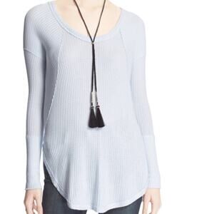 Free People Ventura Blue High Low Tunic NWT Small